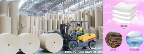 100% bột giấy nguyên sinh