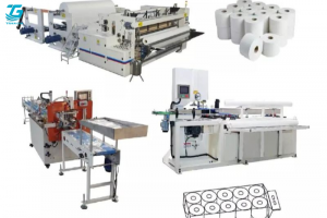 Hệ thống máy móc trong dây chuyền sản xuất giấy vệ sinh